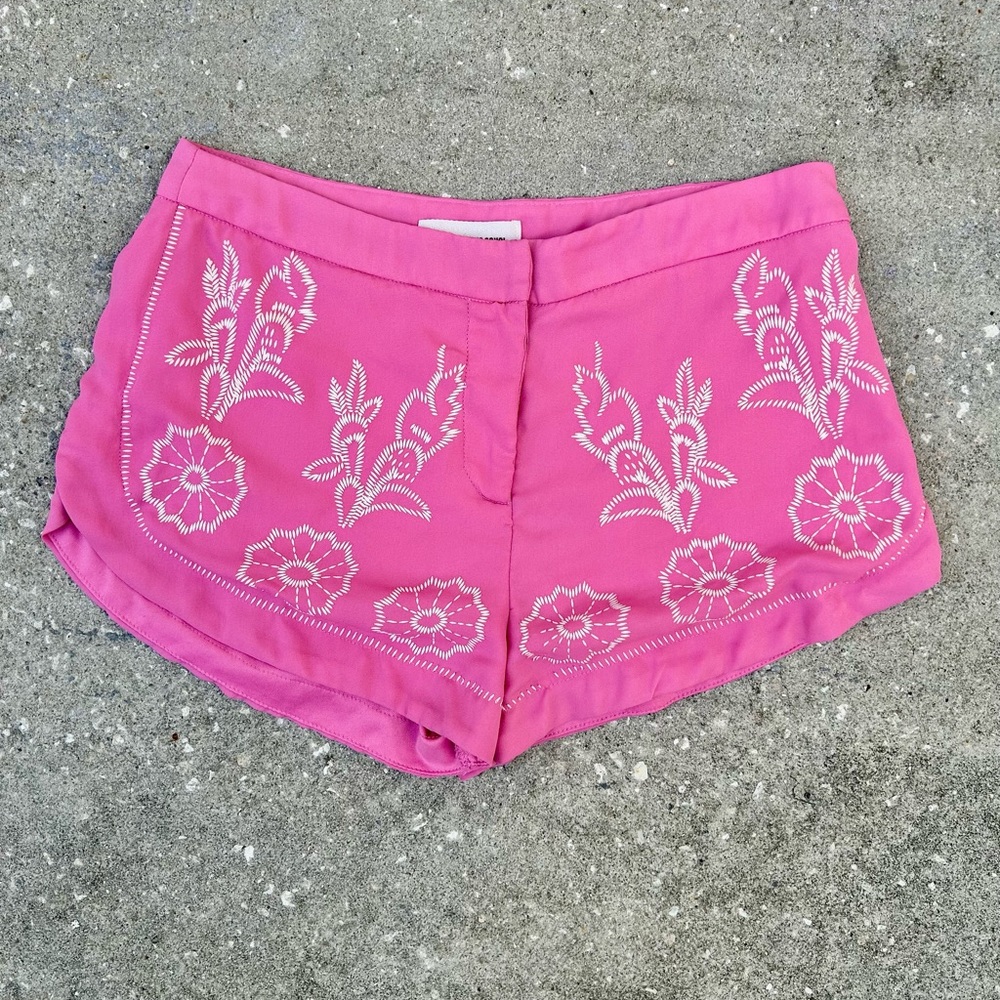 Sans Souci Pink Floral Boho Shorts